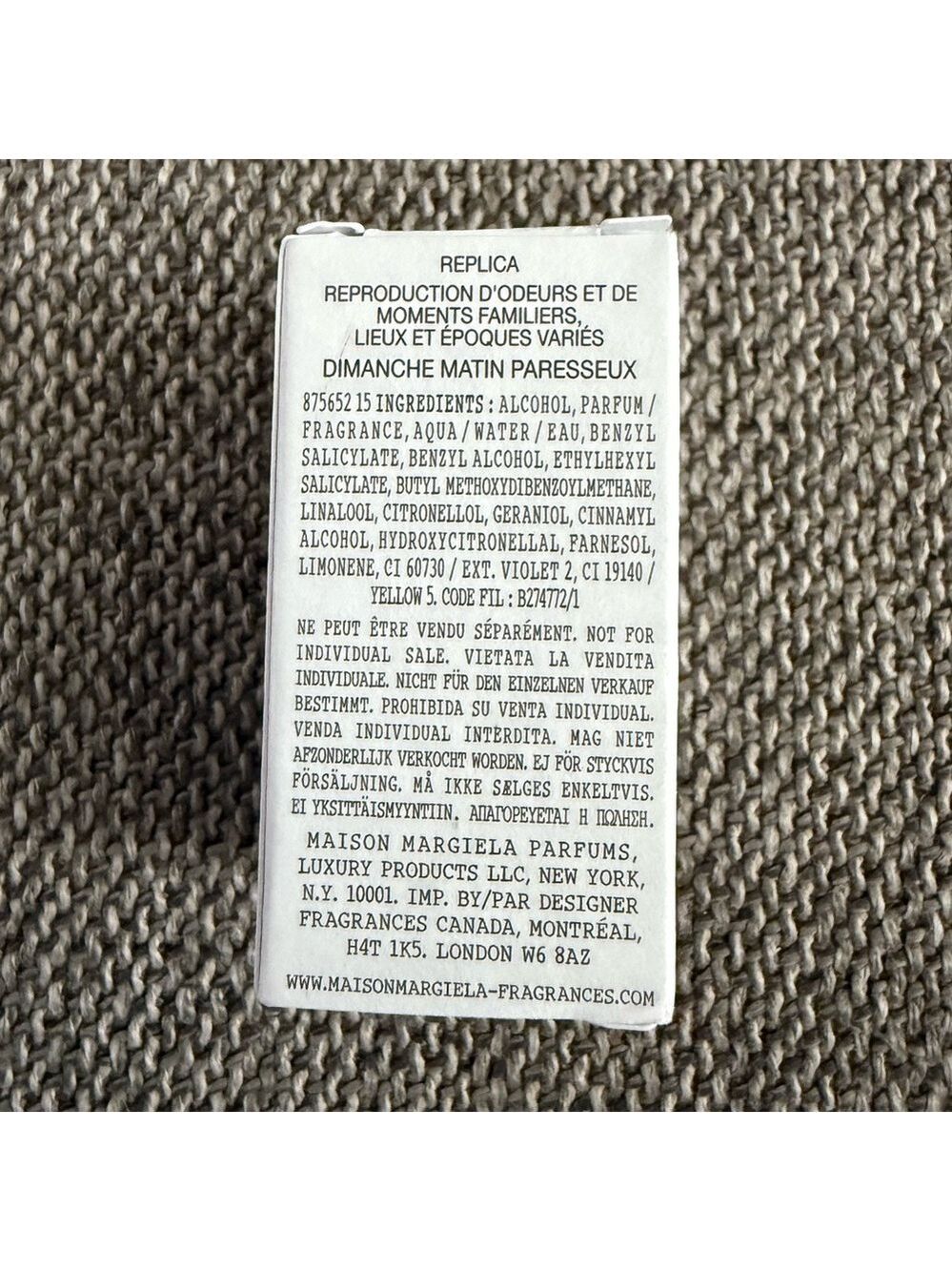 Maison Martin Margiela Replica Lazy Sunday Morning Eau de Toilette Miniature 7ml - Picture 10 of 14